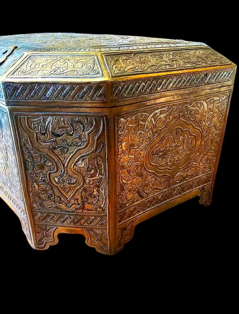 antique brass box - 5