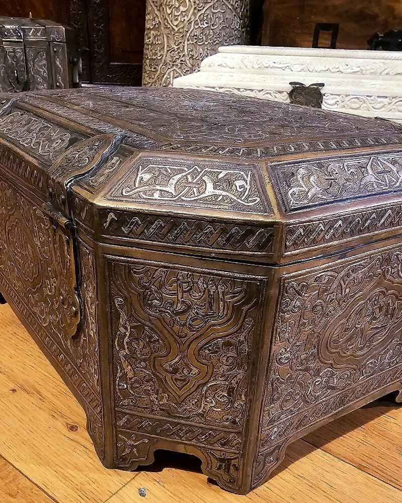 antique brass box - 2