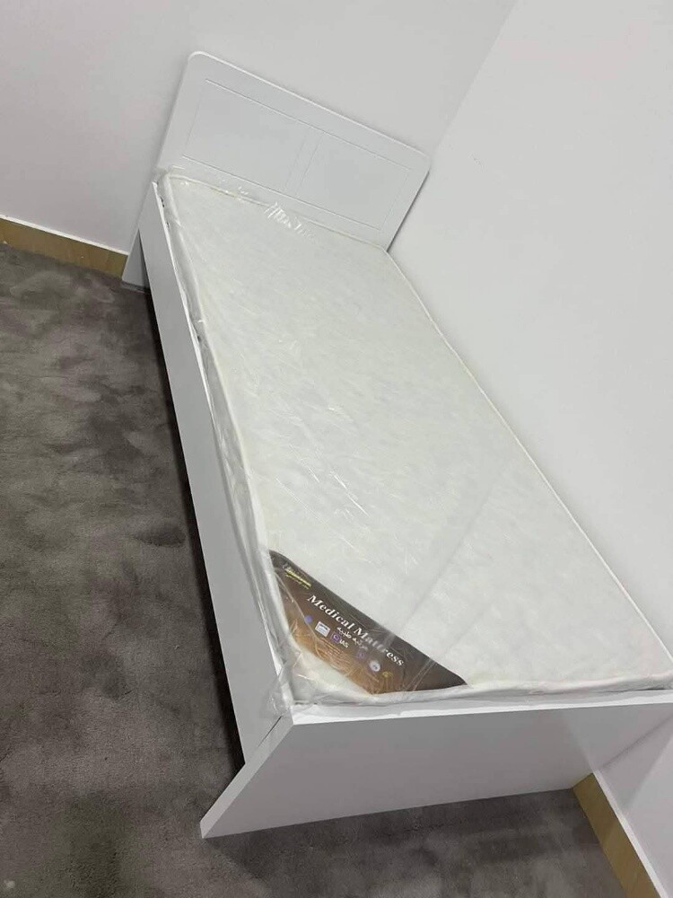 new wooden single bedroom set - 10