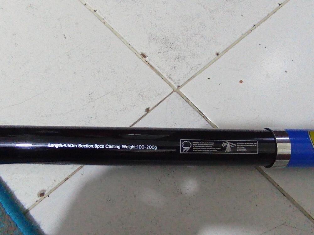 fish rod 4.5mtrs strong - 4