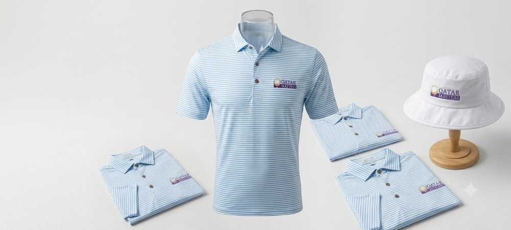Polo Shirt & White Bucket Hat - 1