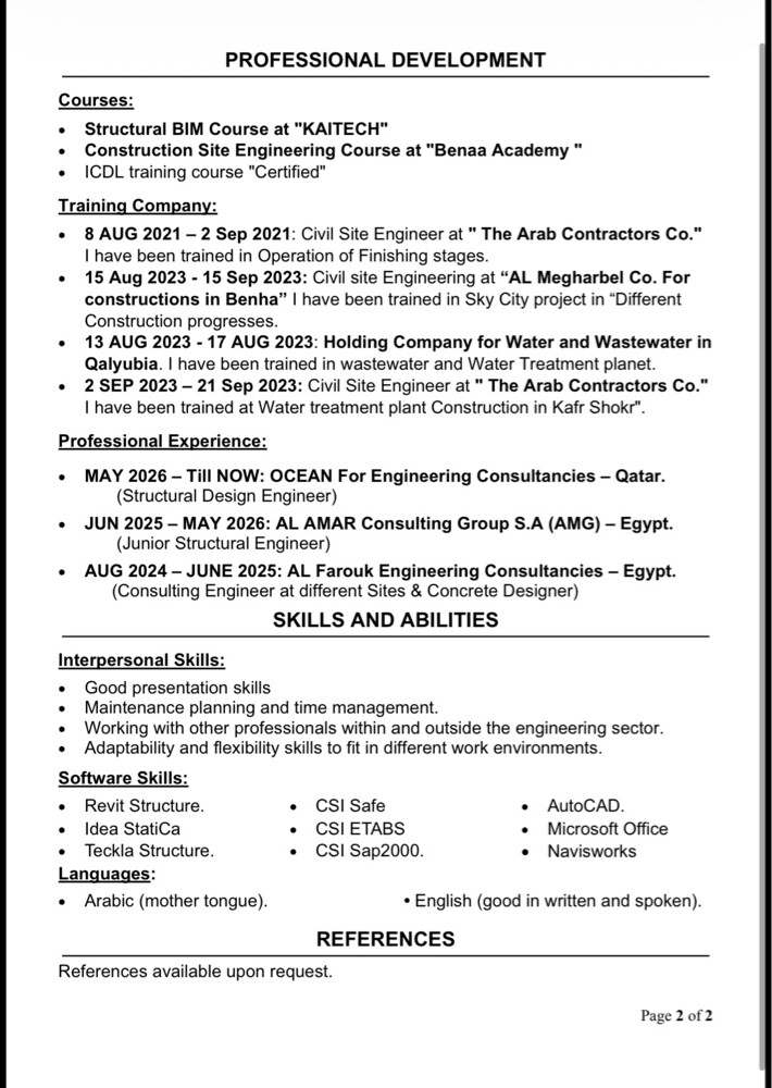 STRUCTURAL BIM ENGINEER - BIM MOD - 2