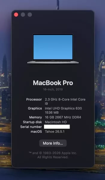 MacBook Pro 16" 2019 16GB ,1TB SSD - 3