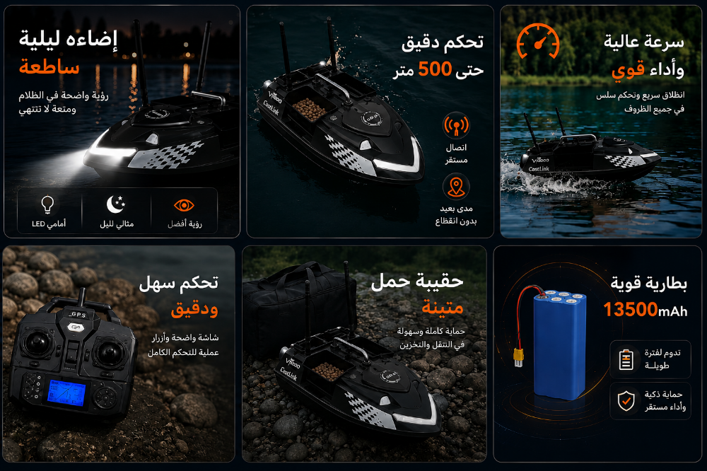 قارب صيد جي بي اس ب ٤ نسافات - 3