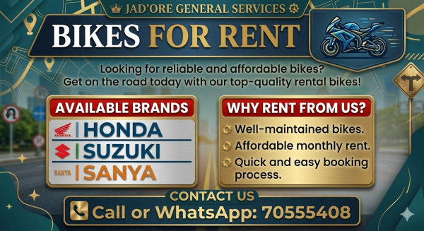 BIKES AVAILABLE FOR RENT. - 1