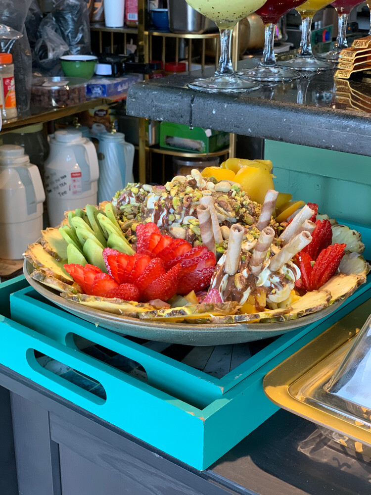 chef fruit salad cocktail and juice - 4