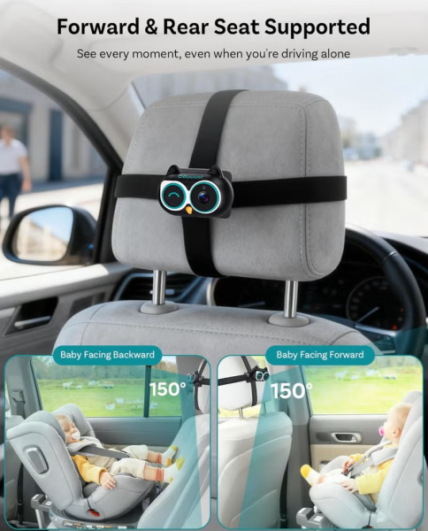 Rear Seat Baby Monitor Camera - 6