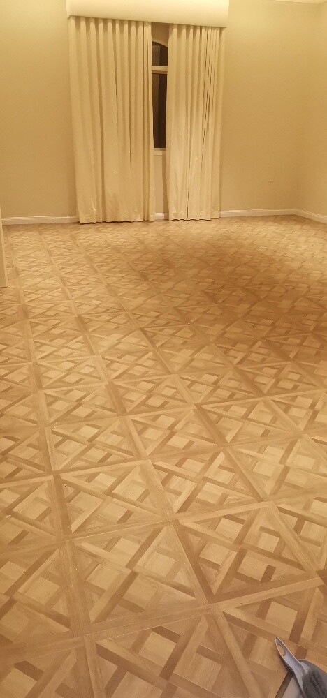Chevron flooring parquet - 1