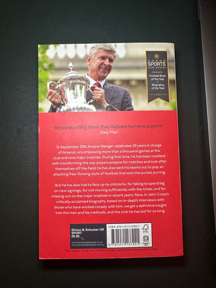 Arsene Wenger book - 2