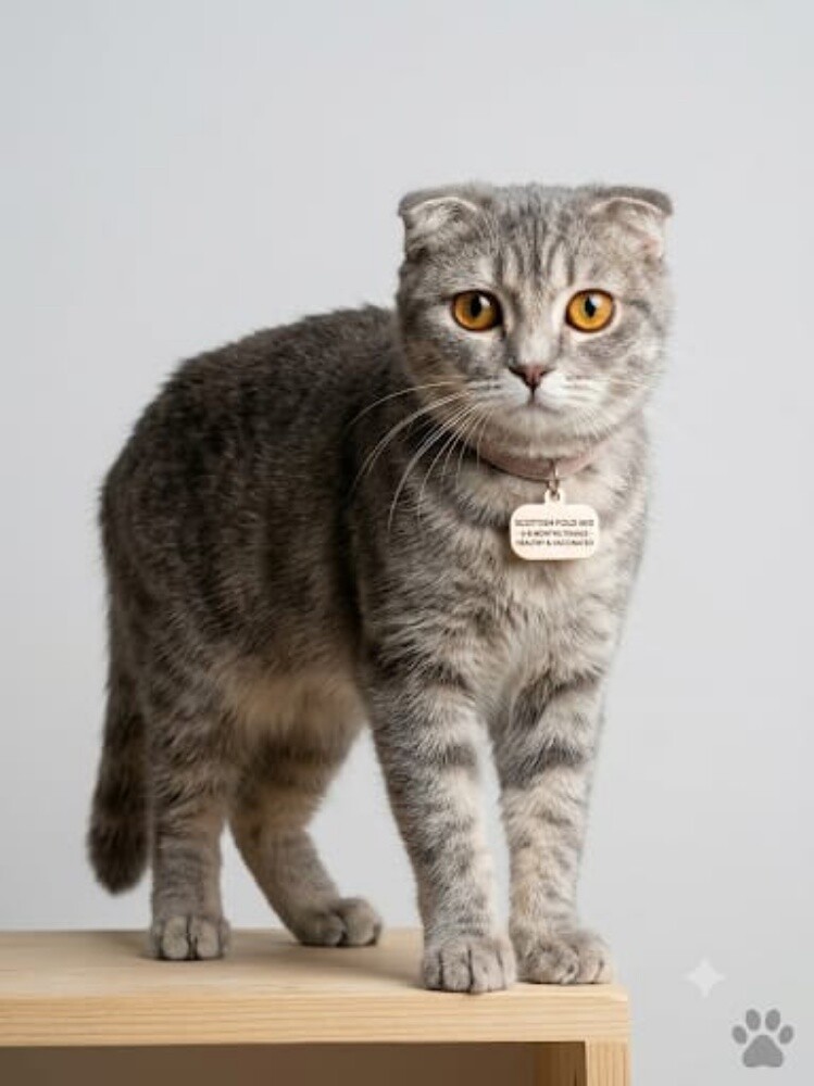 Female male Scottish British cat - 3