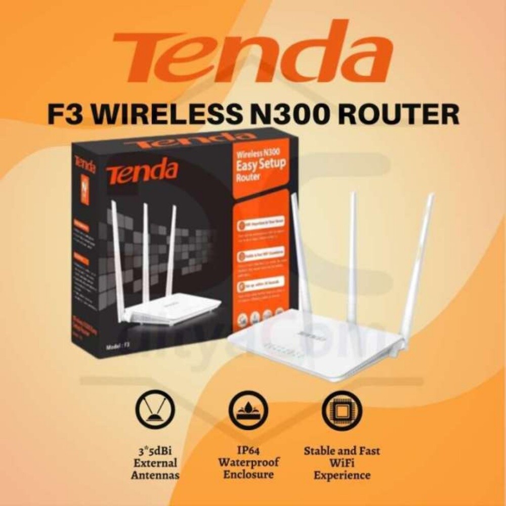 Tenda N300 Wireless Router - 3
