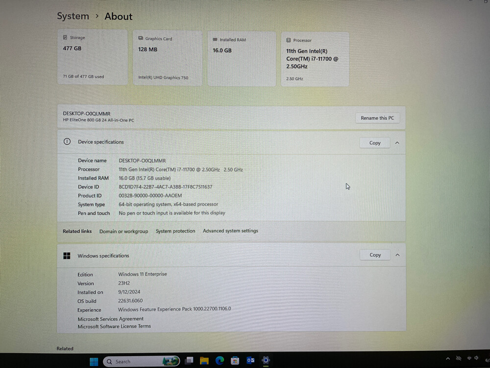 HP all in one pc for sale  - 1