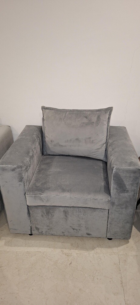 Dark gray sofa, unused and new - 3