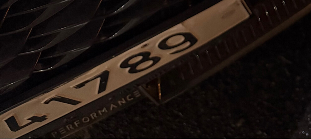 plate number  - 1