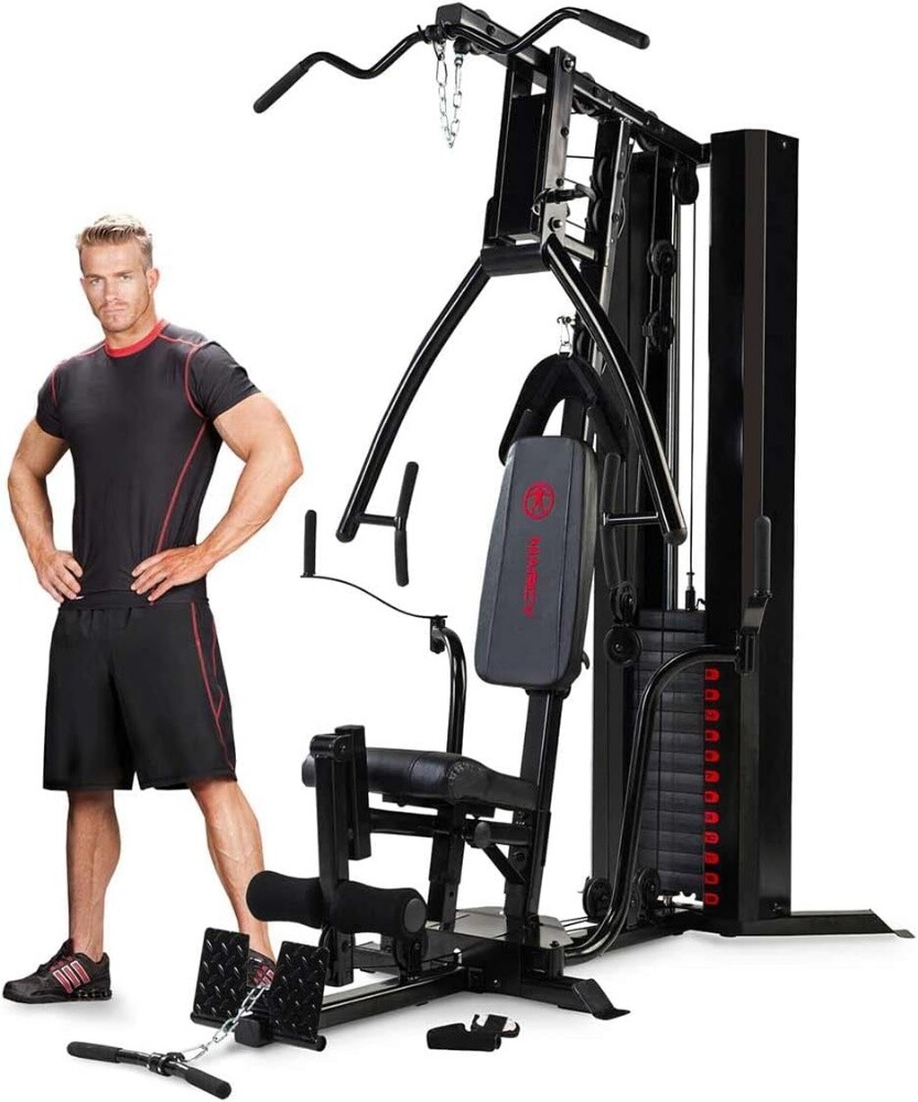 multi gym and dumbbells - 1