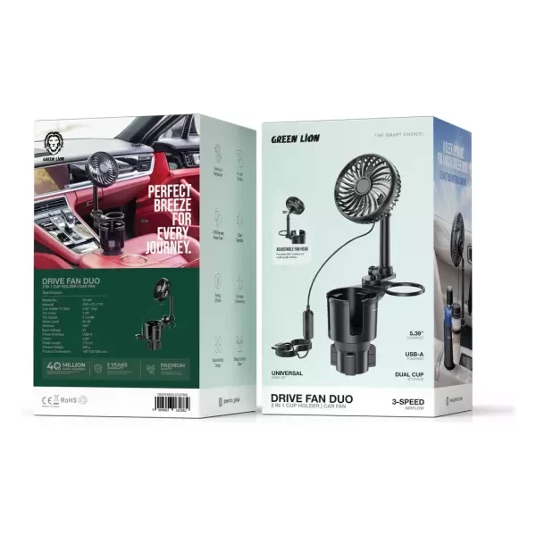 Green Lion Drive Fan Duo 2-In-1 - 3