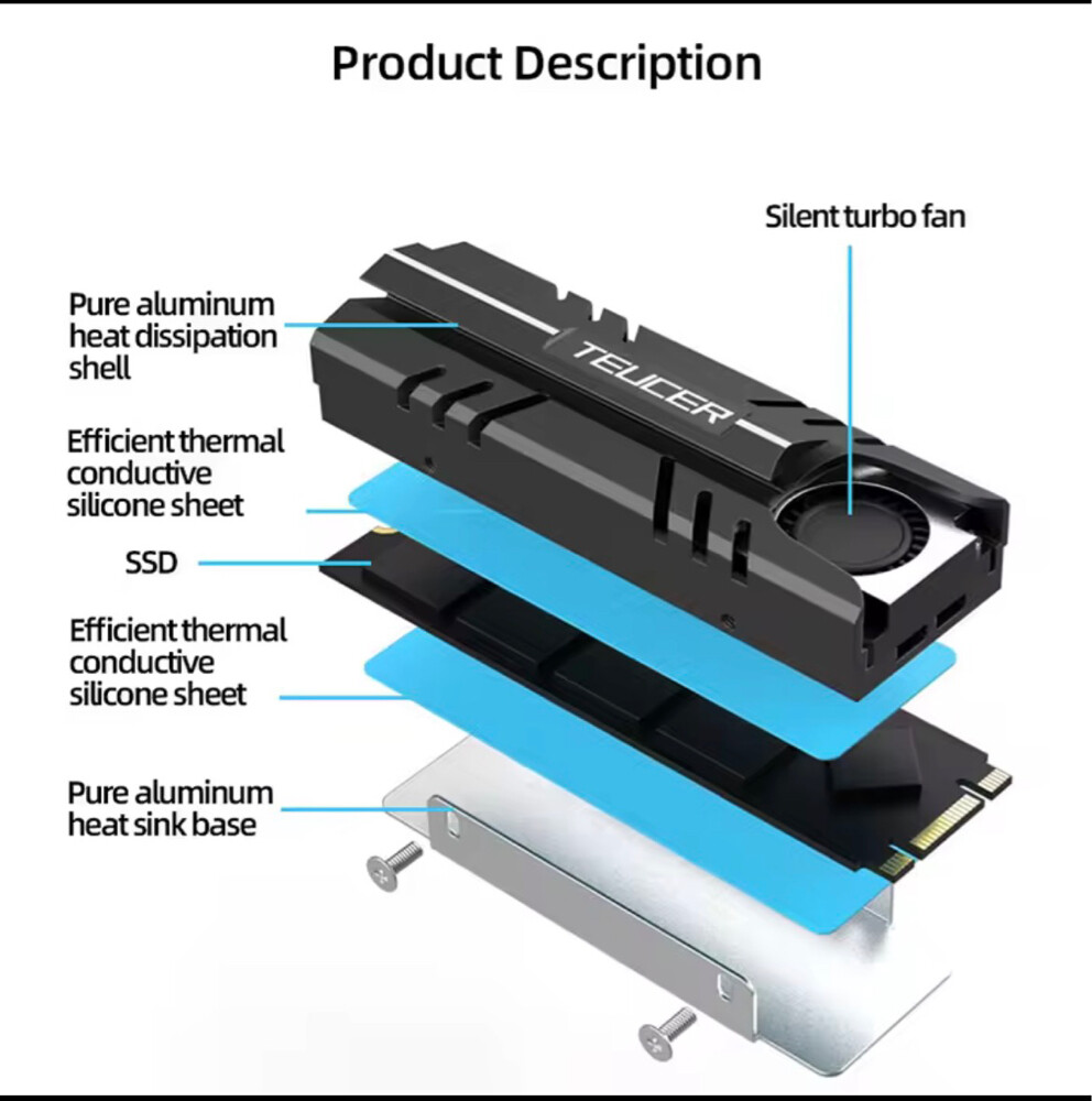 heatsink ssd m.2 nvme - 2