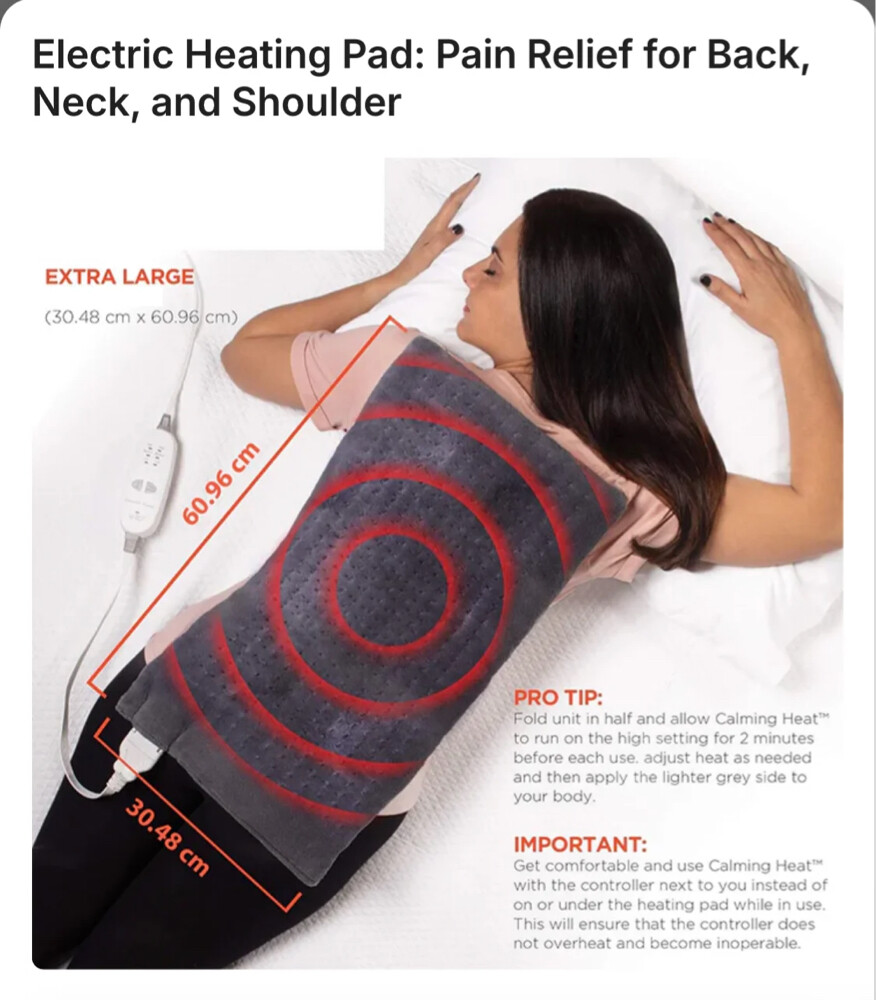 Electric heating pad pain relief - 1