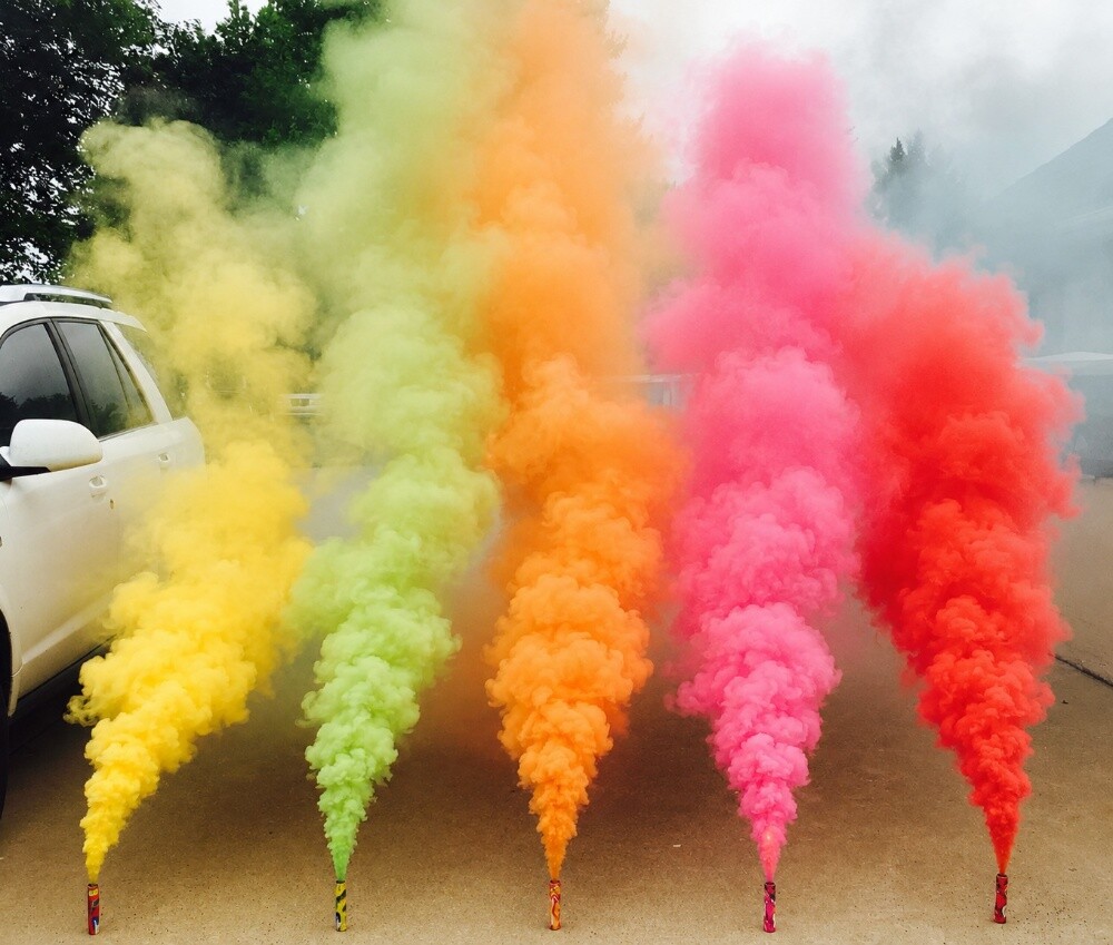 color smoke candles - 1