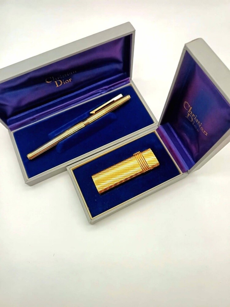 Christian Dior lighter and pen set - 2