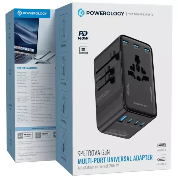 Powerology Multi-Port Adapter - 6