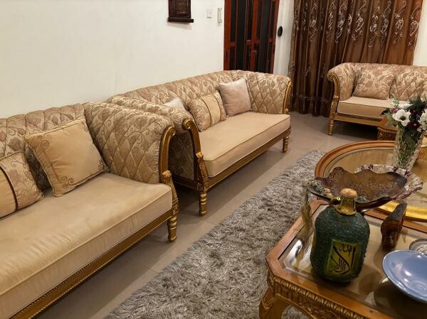 Golden colour sofa set 18 seater - 5