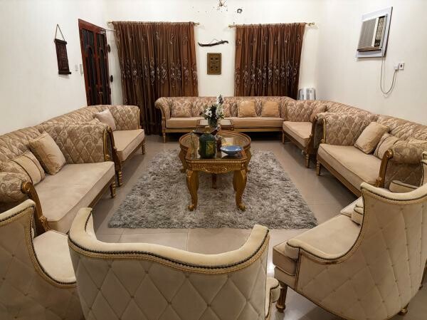 Golden colour sofa set 18 seater - 1