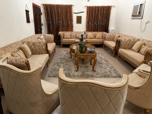 Golden colour sofa set 18 seater - 3
