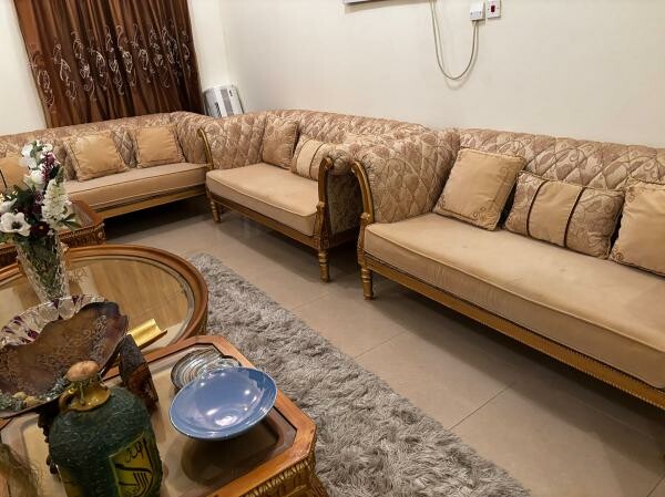 Golden colour sofa set 18 seater - 4