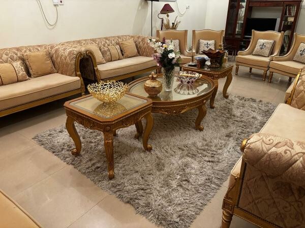 Golden colour sofa set 18 seater - 2