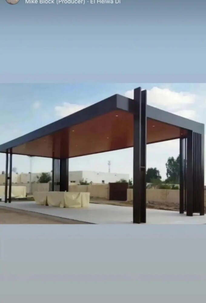 مظلة سيارة، سلم، درابزين، والسياج - 5