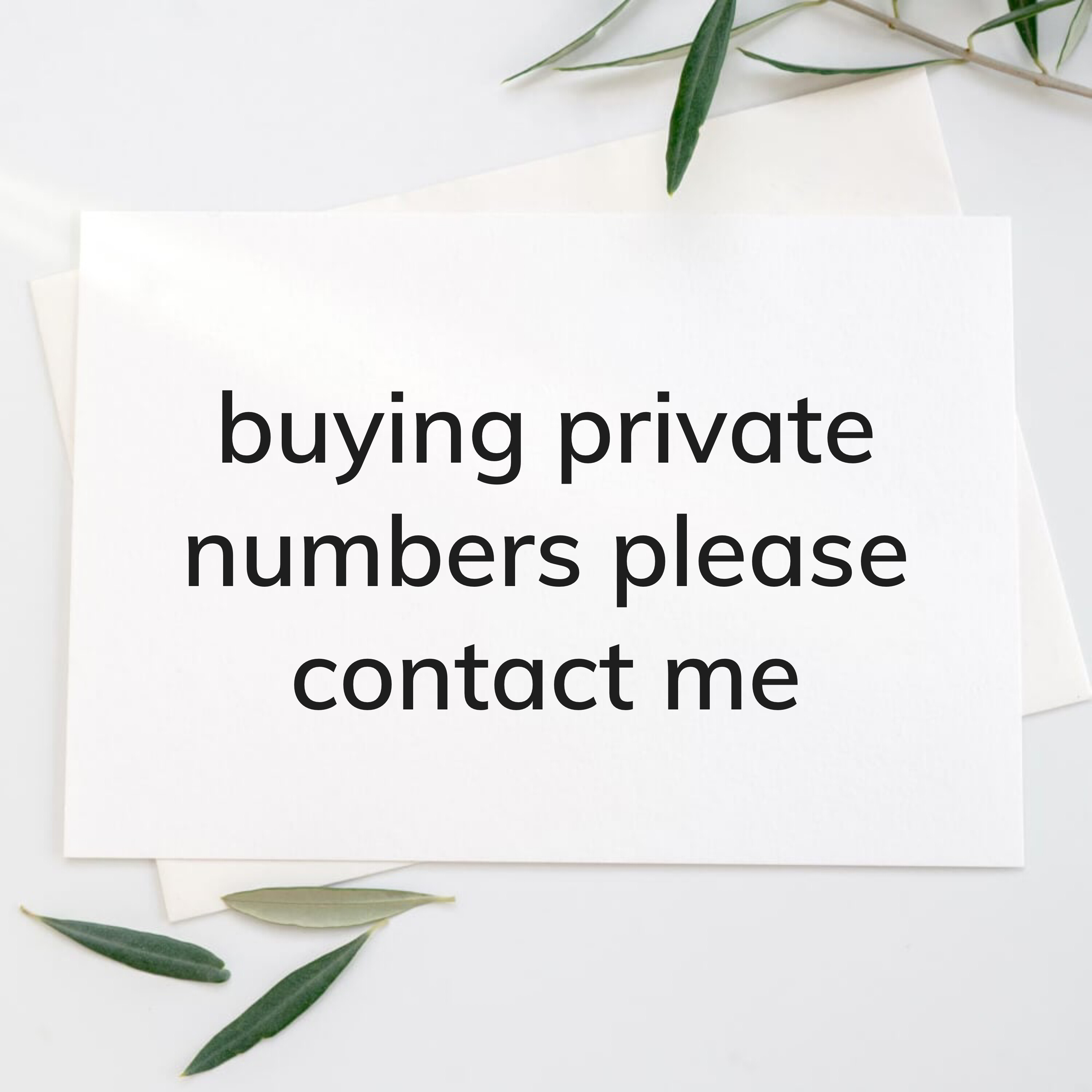 private number - 1