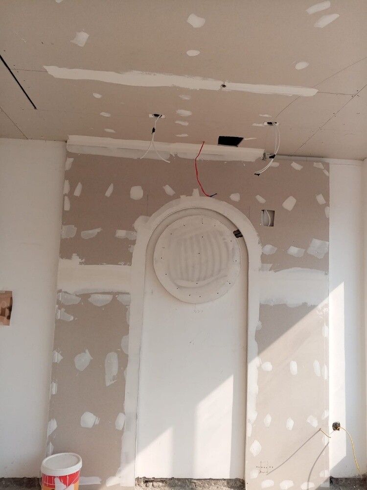 Gypsum Dacor Installing - 5