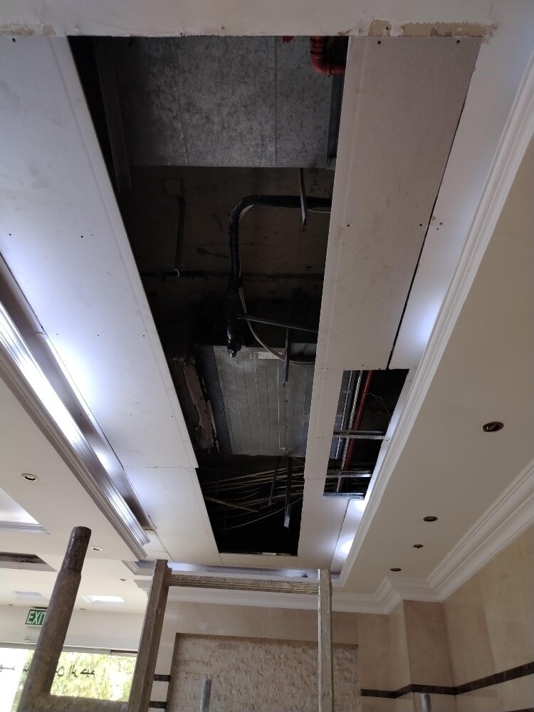 Gypsum Dacor Installing - 1