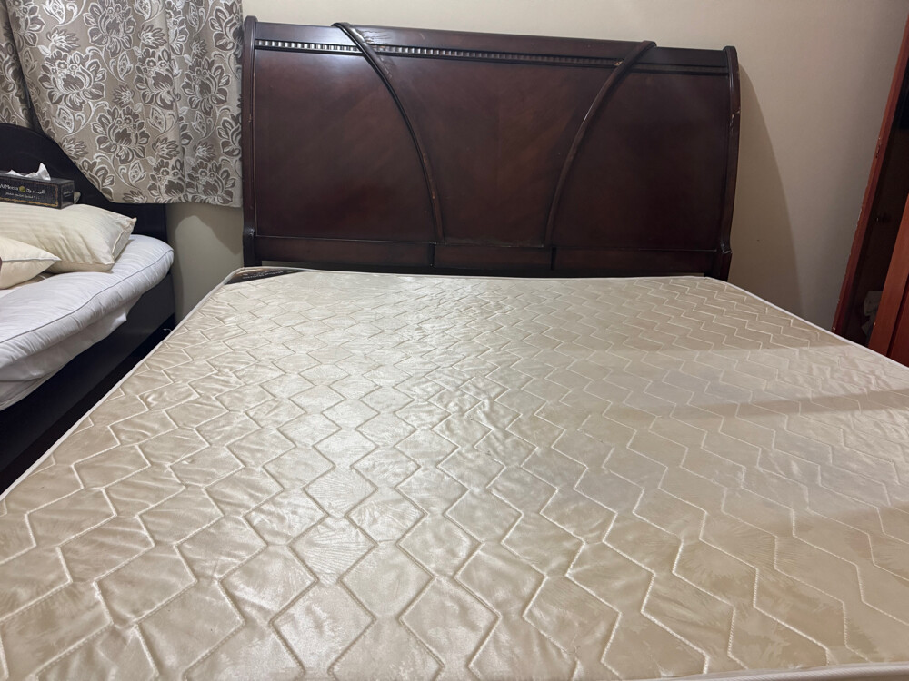 king size bed used like new - 3