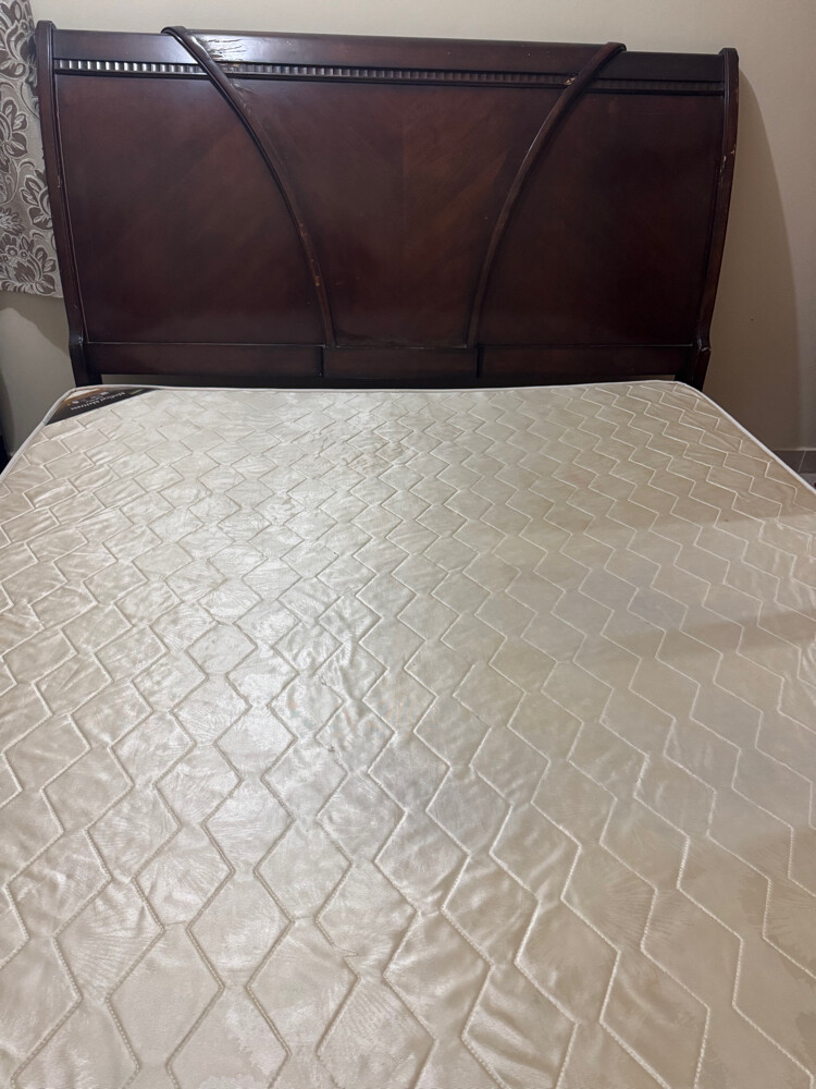 king size bed used like new - 2