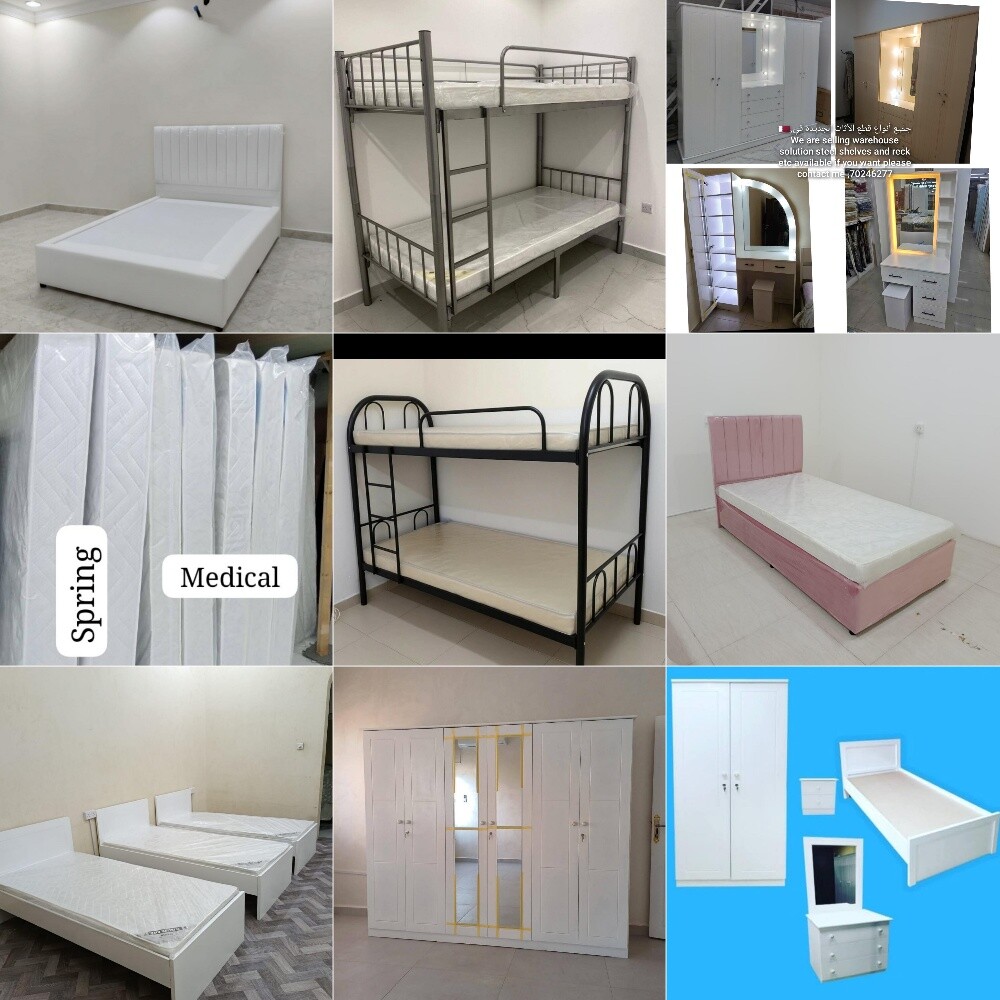 Bed,mettress,cabinet, available new - 5
