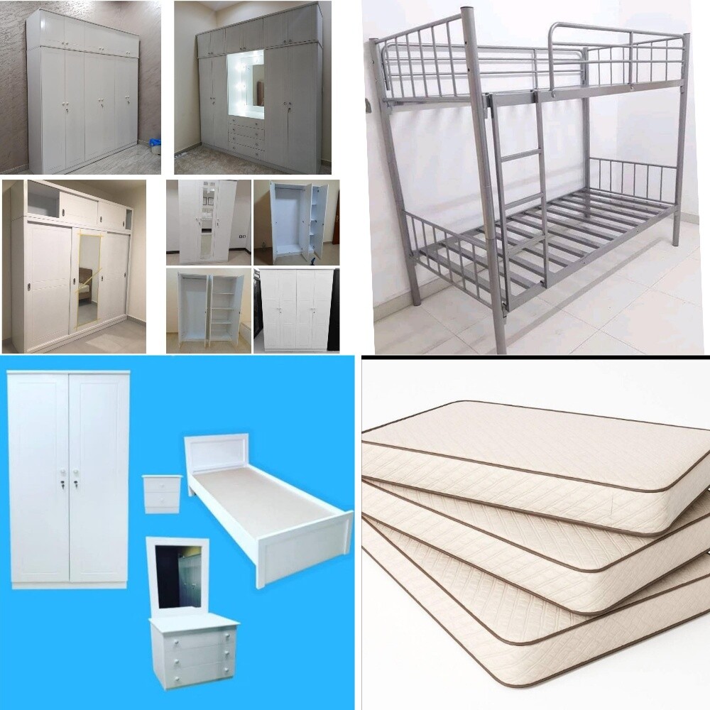 Bed,mettress,cabinet, available new - 3