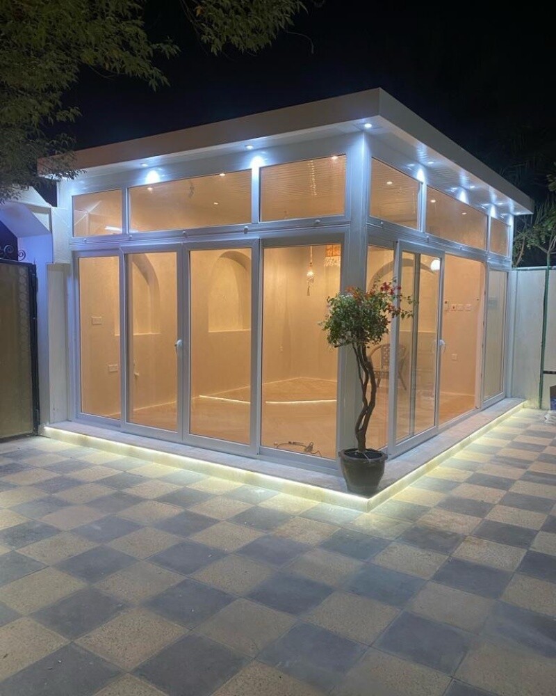 مظلات جلسات زجاج - 14