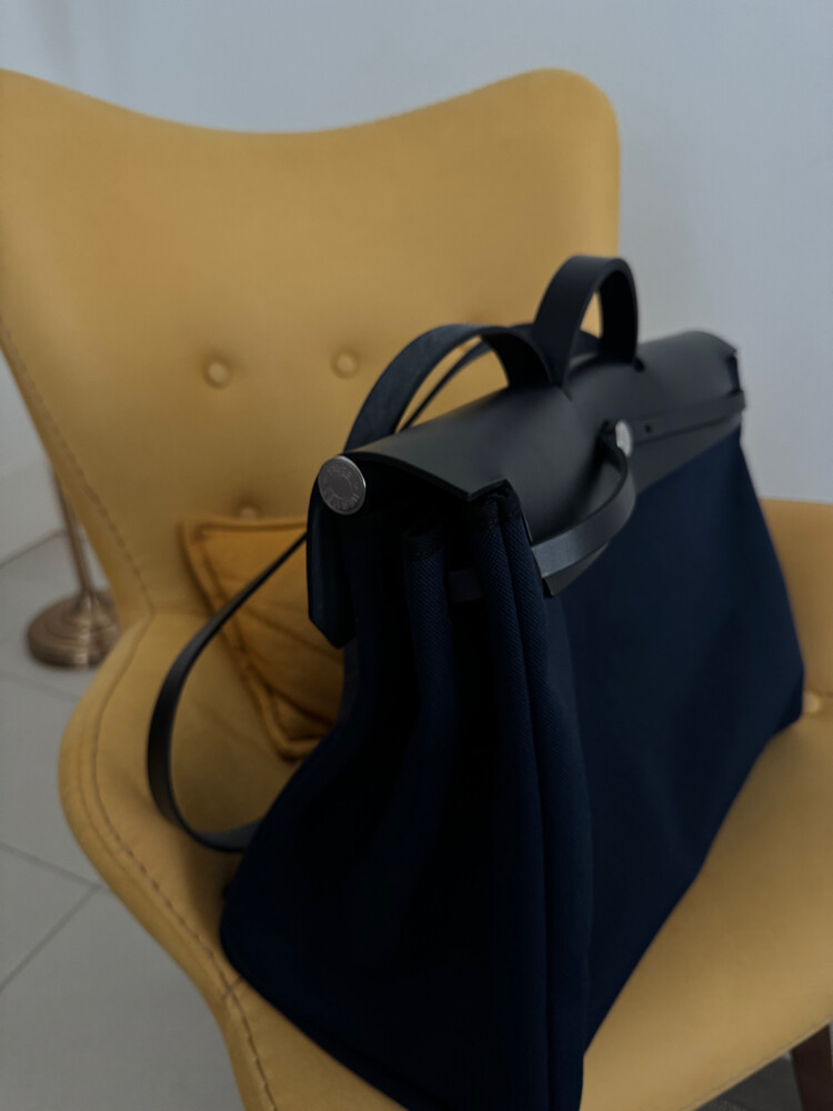 Hermès Herbag 50 Navy Blue - 6