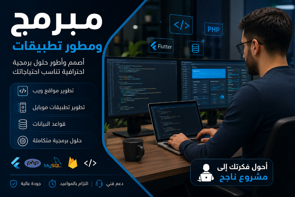 مبرمج ومطور مواقع وتطبيقات - 1