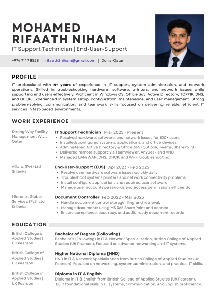 IT Support & End-User-Support - 1