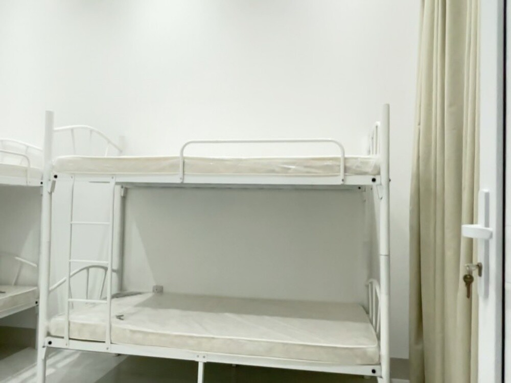 Metal Bunk Bed & mattress available - 8