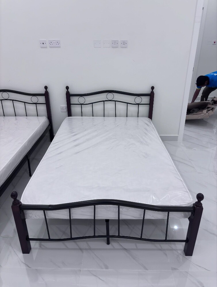 Metal Bunk Bed & mattress available - 5