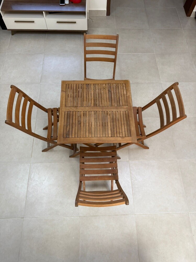 Outdoor Table with Chair - 3