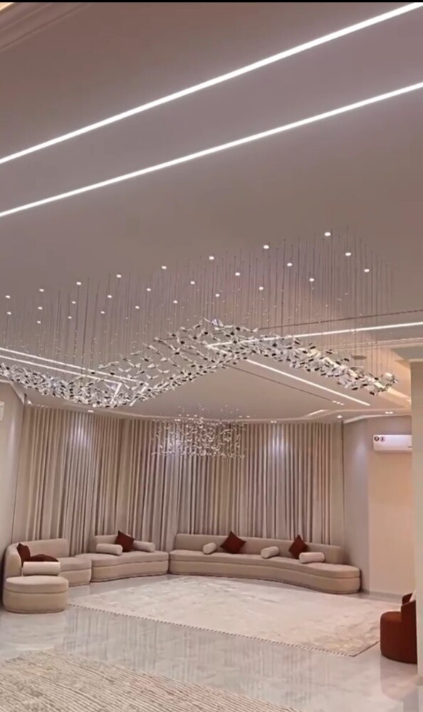 Tv decor sofa curtain carpet - 2