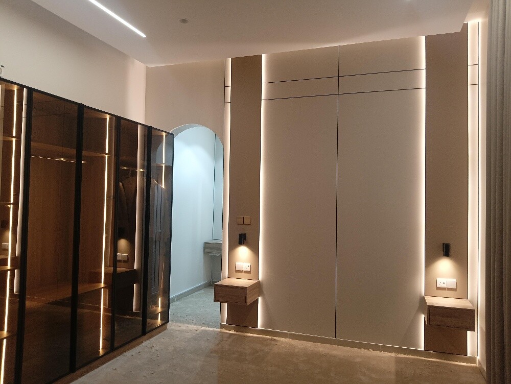 Tv decor sofa curtain carpet - 3