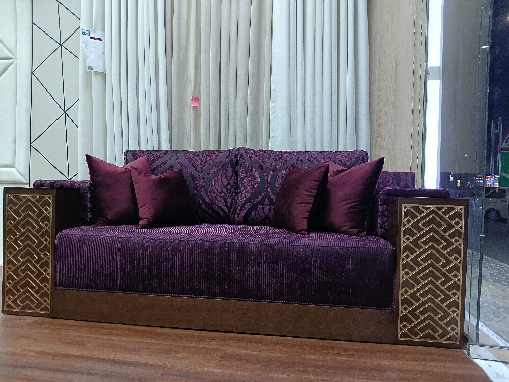 Tv decor sofa curtain carpet - 5