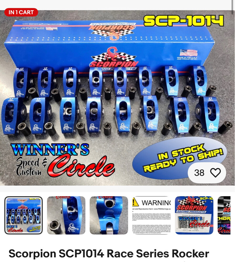 Chevy 350 scorpion rocker arms  - 1