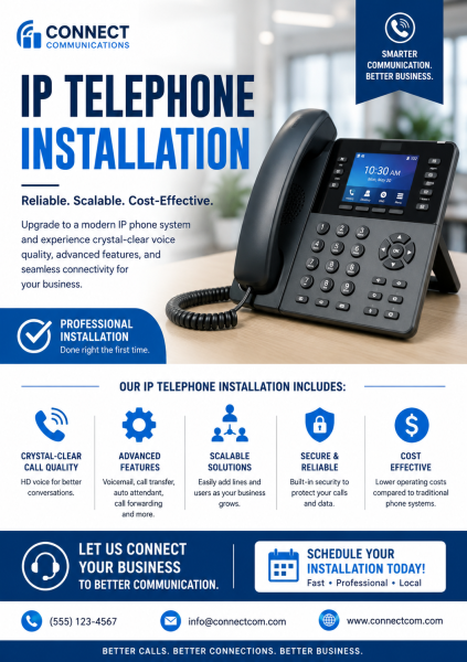 IP telephone PBX installation - 1